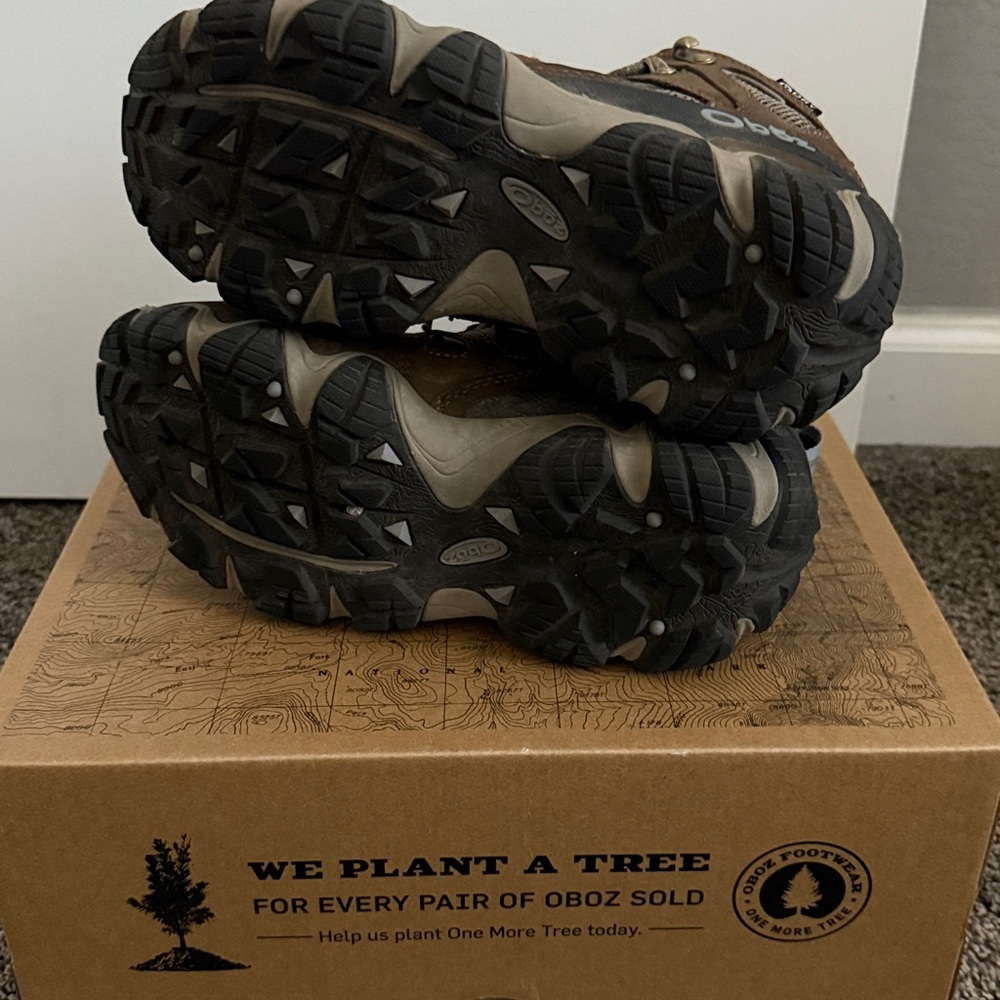 Oboz Sawtooth X Mid Waterproof Women's Hiking Boots Size 7.5 Brown - Picture 5 of 5